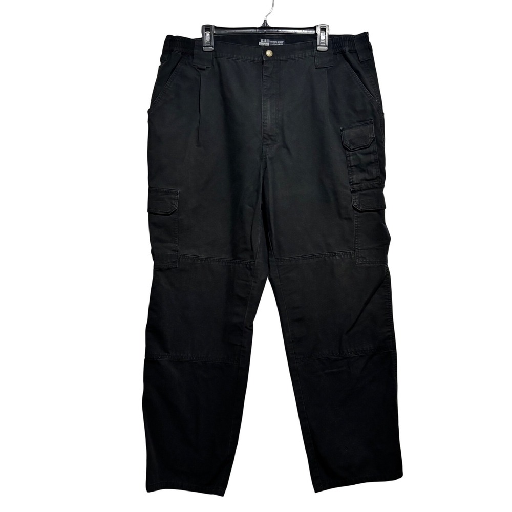5.11‎ Tactical Series Mens Black Cotton Cargo Pants Style 74251 Size 42x32